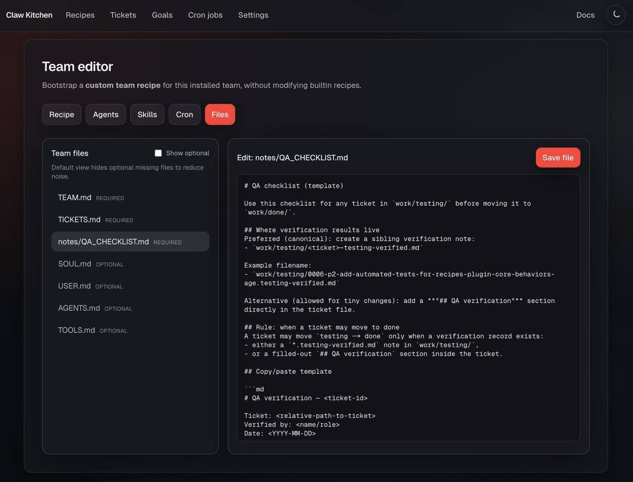 Kitchen plugin screenshot 02
